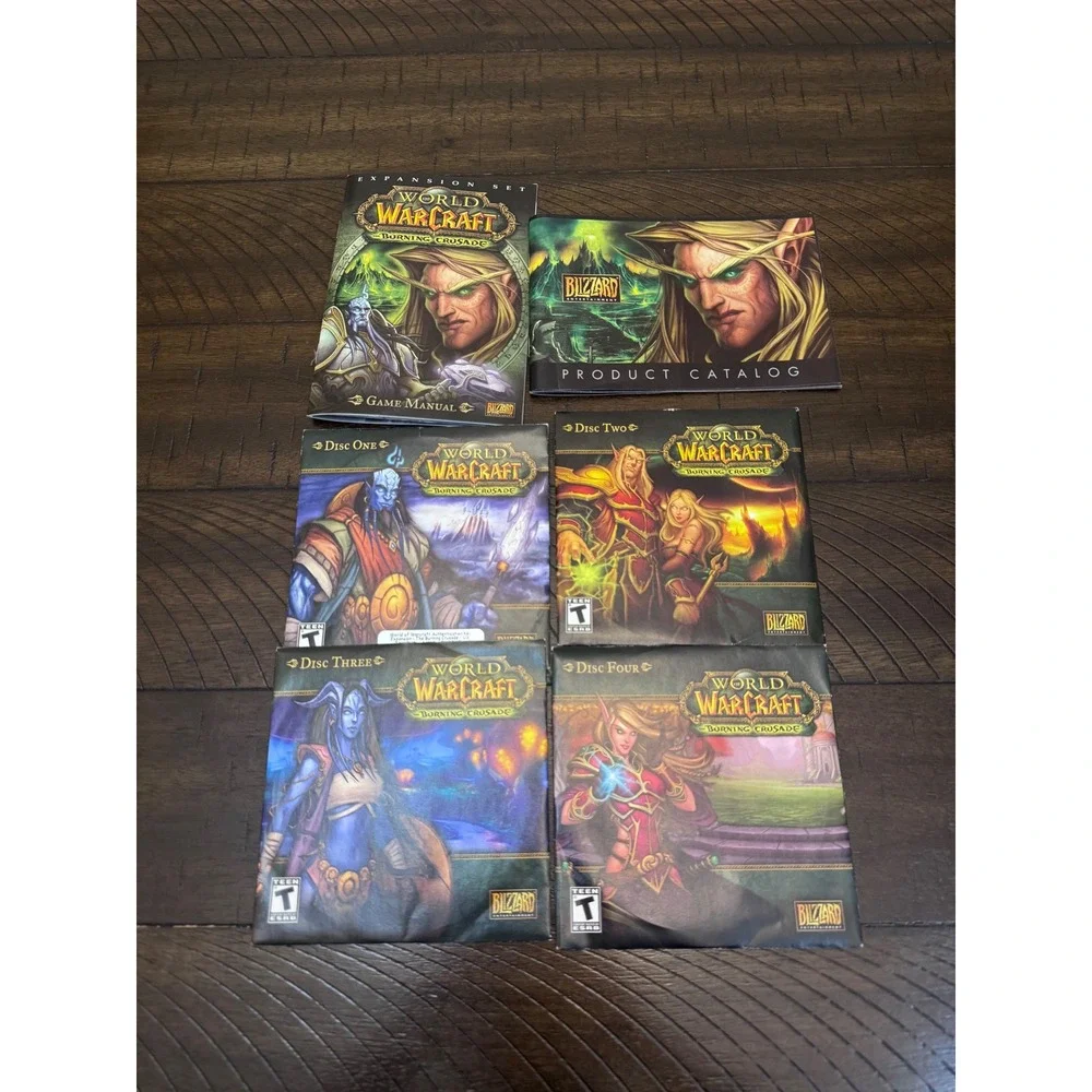 World of Warcraft The Burning Crusade PC Mac Expansion Set 4-Disc Box‎